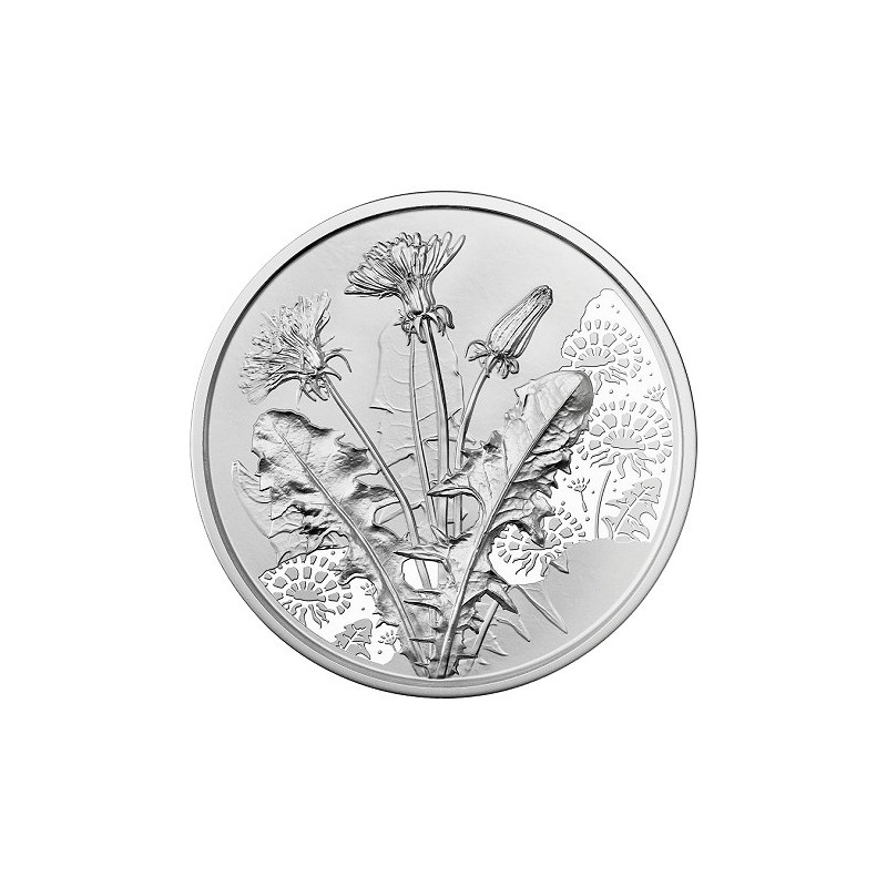 10 Euros Autriche 2022, Argent, BU, Le Pissenlit réalisation du souhait