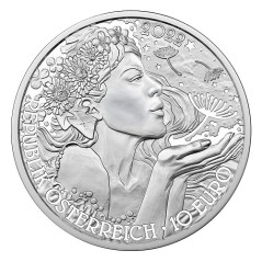 10 Euros Autriche 2022, Argent, BU, Le Pissenlit réalisation du souhait