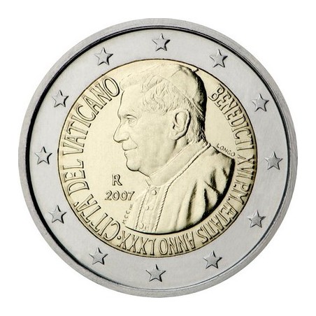 2 Euros Vatican 2007, Coffret BU, 80ᵉ anniversaire du Pape Benoît XVI