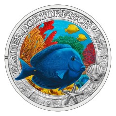 3 euros Autriche 2024 UNC Poisson chirurgien bleu