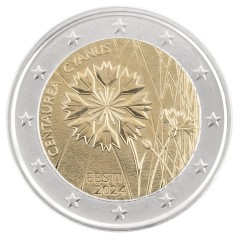 copy of 2 euros Estonie 2024 UNC Le Bleuet