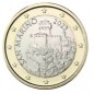 1 Euro Saint-Marin 2024, UNC, face nationale La deuxième tour "LA CESTA"