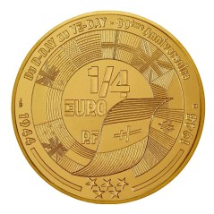 1/4 euro France 2024 UNC D-Day JUNO Beach