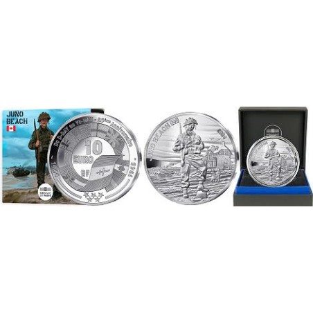 10 euros Argent D-Day Juno Beach 2024 Belle Epreuve