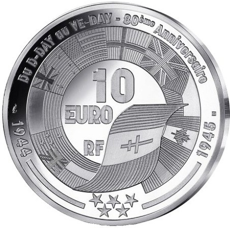 10 euros Argent D-Day Sword Beach 2024 Belle Epreuve