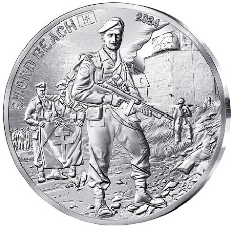 10 euros Argent D-Day Sword Beach 2024 Belle Epreuve