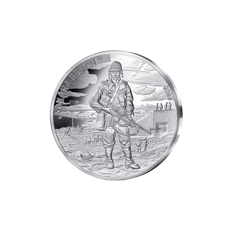 10 euros Argent D-Day OMAHA Beach 2024 Belle Epreuve