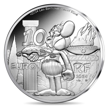 Pièce de 10 Euros France 2024, BE, Astérix et les Romains aux Jeux Olympiques