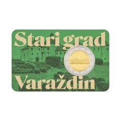 2 Euros Croatie 2024, Coincard, Ville de Varazdine