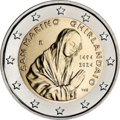 2 euro Saint-Marin 2024, BU, 530 ans de la mort de Domenico Ghirlandaio