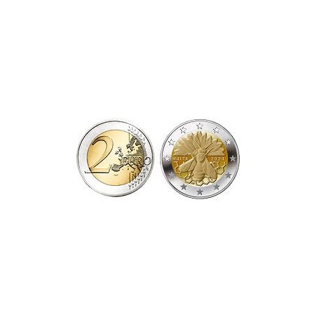 2 euros Malte 2024, BU, l'Abeille Maltaise