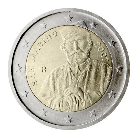 2 Euros Saint-Marin 2007, Coffret BU, 200ᵉ anniversaire de la naissance de Giuseppe Garibaldi