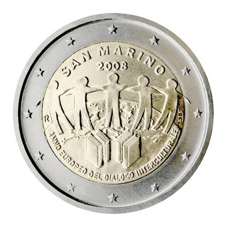 2 Euros Saint-Marin 2008, Coffret BU, Année européenne du dialogue interculturel