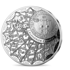 10 Euros France 2025, Argent, Coffret BE, Année du Serpent