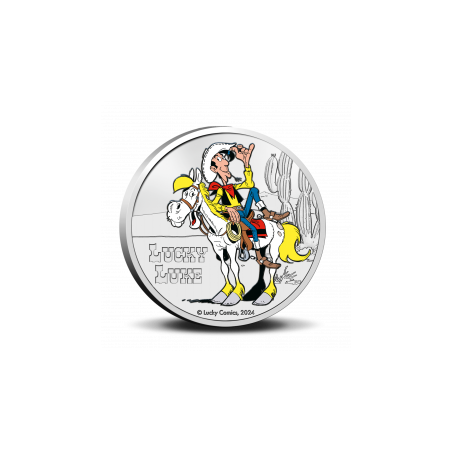 5 euros Belgique 2024, BU, Lucky Luke version couleur