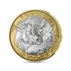 5 Euros, France 2025, UNC, Taureau, Signe du Zodiaque