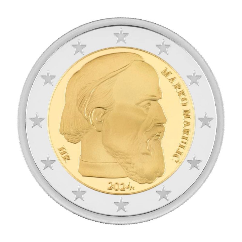 2 Euros Croatie 2024, BE, 500 ans de la mort de Marko Marulic