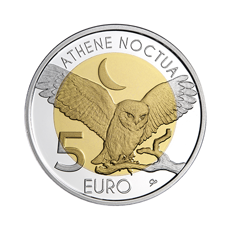 5 Euros Luxembourg 2024, coffret BE, La Chouette chevêche