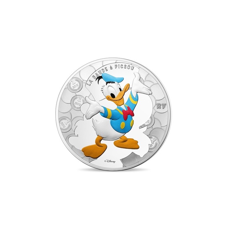 Pièce de 10 Euros Argent Colorisé, FRANCE 2017, BE, La Bande à Picsou Pièce de 10 Euros Argent Colorisé, FRANCE 2017, BE, La Bande à Picsou