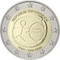 2 Euros Autriche 2009, UNC, 10ᵉ anniversaire de l’Union Économique et Monétaire