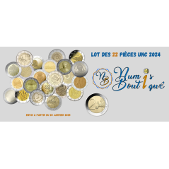 Lot des 22 pièces UNC de 2024 (14 pays et sans les ateliers allemands)