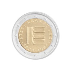 2 euros Estonie 2025, UNC, 500ème anniversaire de la première impression de texte en langue estonienne