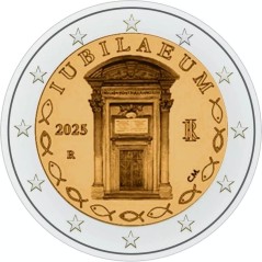 2 euros Italie 2025, UNC, Jubilé 2025, Année Sainte