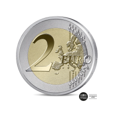 Pièce de 2 Euros France 2025, BE Polissage Inversé, Musée du Louvre