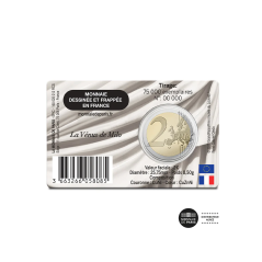 2 Euros France 2025, BU, Musée du Louvre, Coincard La Venus de Milo