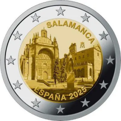 2 Euros Espagne 2024, UNC, Vieille Ville de Salamanca