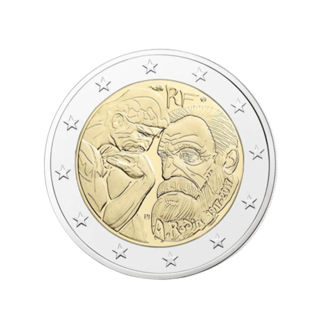 2 Euros France 2017, BU, Auguste Rodin