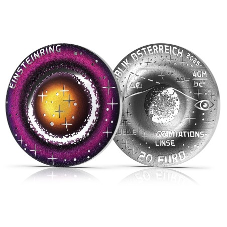 20 euros Autriche 2025, BE, L'anneau d'Einstein Ring