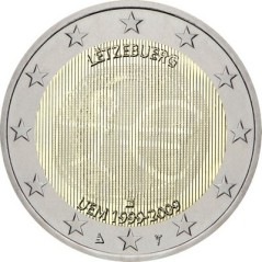 2 Euros Luxembourg 2009, UNC, 10ᵉ anniversaire de l’Union Économique et Monétaire