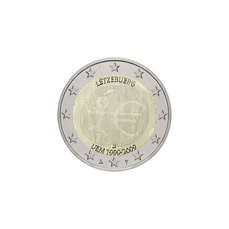 2 Euros Luxembourg 2009, UNC, 10ᵉ anniversaire de l’Union Économique et Monétaire