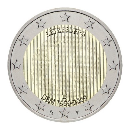 2 Euros Luxembourg 2009, UNC, 10ᵉ anniversaire de l’Union Économique et Monétaire