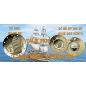 Duo 10€ et 2€ Italie 2025, BE, La rose des Vents + l'Amerigo Vespucci