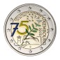 Pièce de 2 euros Luxembourg 2025, BU, 75 ans de la Déclaration de Schuman "Colorisée"