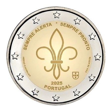 2 euros Portugal 2025, UNC, Scoutisme mondial et mouvements de jeunesse