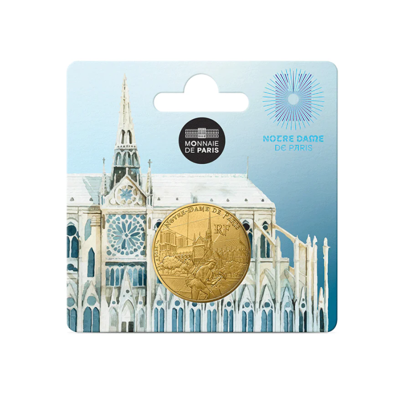 1/4 d'euros France 2025, UNC, Notre dame de paris UNESCO