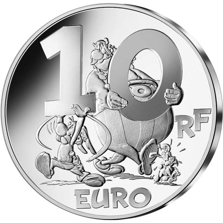 10 Euros France 2022, BE, Astérix et le Griffon - Argent Colorisée