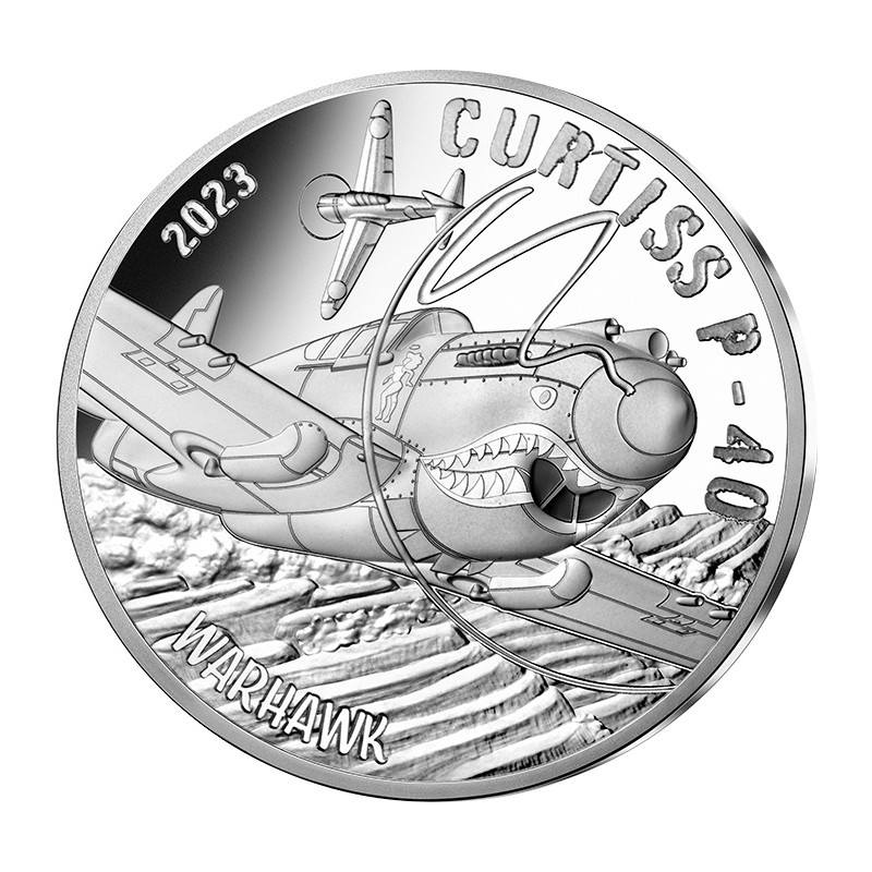 10 Euros France 2023, BE, Le Curtiss P-40