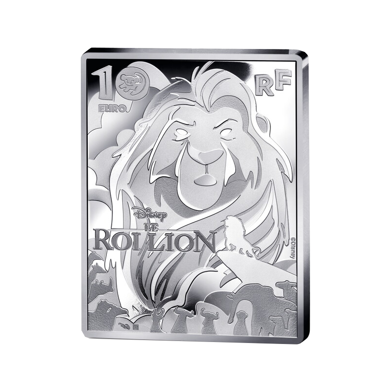 10 Euros France 2024, BE, Les 30 ans du Roi Lion Simba et Nala - Rectangle 10 Euros France 2024, BE, Les 30 ans du Roi Lion Simba et Nala - Rectangle