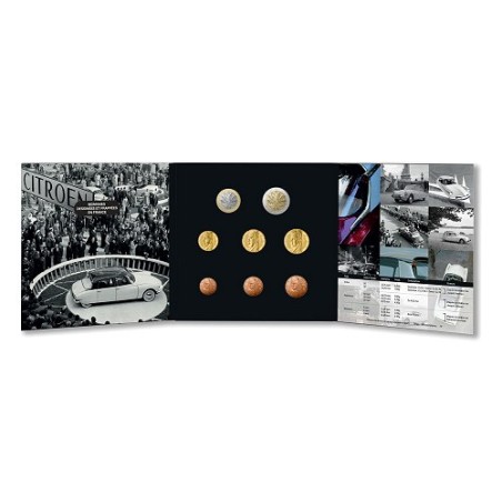 Coffret série 8 pièces euro France 2025 BU - 70 ans de Citroën DS