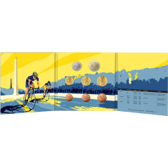 Coffret série 8 pièces euro France 2025 BU - Tour de France