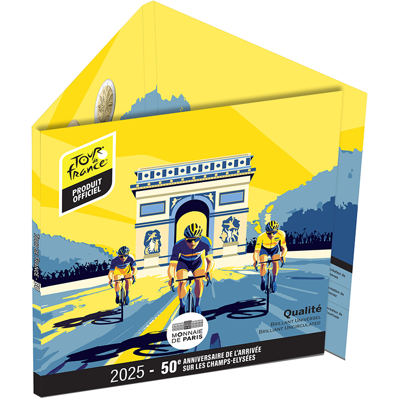 Coffret série 8 pièces euro France 2025 BU - Tour de France Coffret série 8 pièces euro France 2025 BU - Tour de France