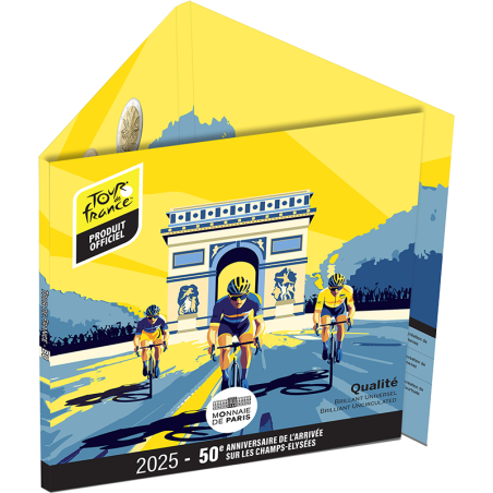 Coffret série 8 pièces euro France 2025 BU - Tour de France