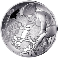 10 euros France 2025, BE, Carte des étapes - Tour de France 2025