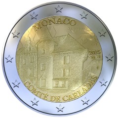 Pièce de 2€ Monaco 2025, BE, Fief de carladès