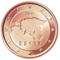 Série 3 pièces Lettonie 2014, UNC, Face nationale 1, 2 et 5 cts