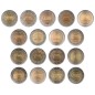 Lot de 17 pièces de 2 Euros 2007, UNC, 50ᵉ anniversaire du traité de Rome Lot de 17 pièces de 2 Euros 2007, UNC, 50ᵉ anniversaire du traité de Rome